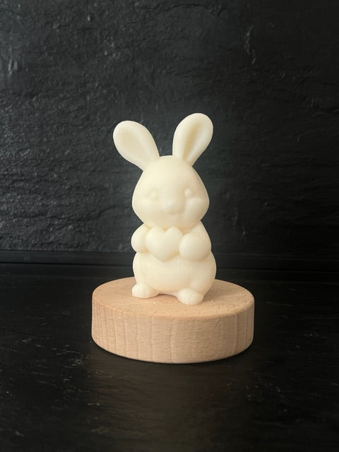 Bougie lapin coeur