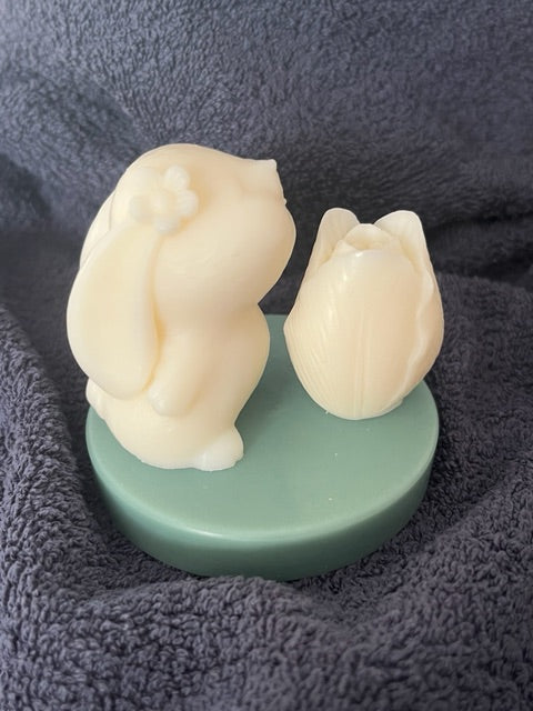 Bougie lapin tulipe