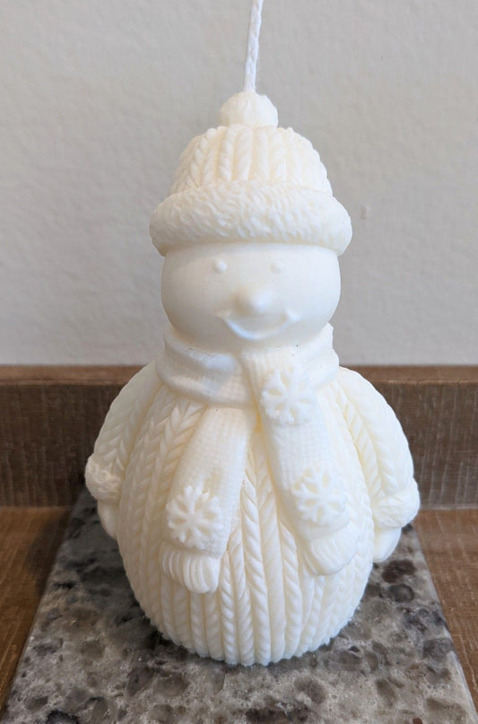 Bougie Bonhomme de neige