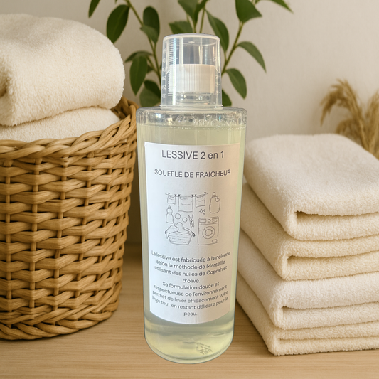 Lessive 2 en 1 parfumée "souffle de fraicheur"