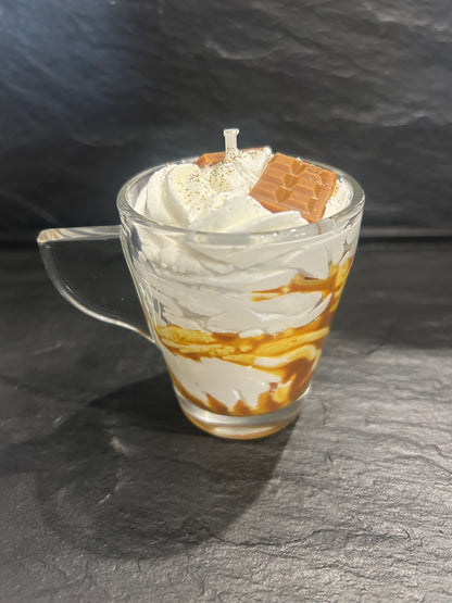 Bougie Tasse Chantilly Rocher praliné