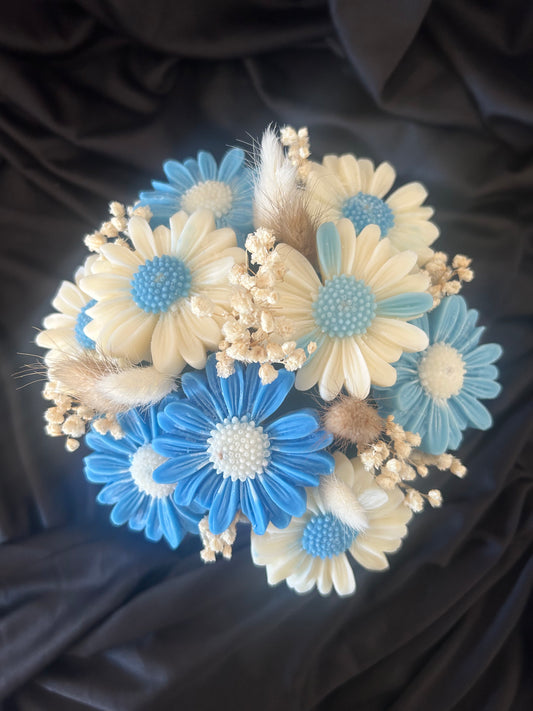 Bouquet marguerite "Fleur de coton"