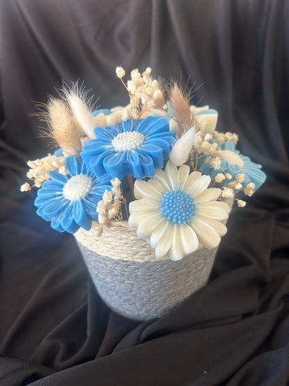 Bouquet marguerite "Fleur de coton"