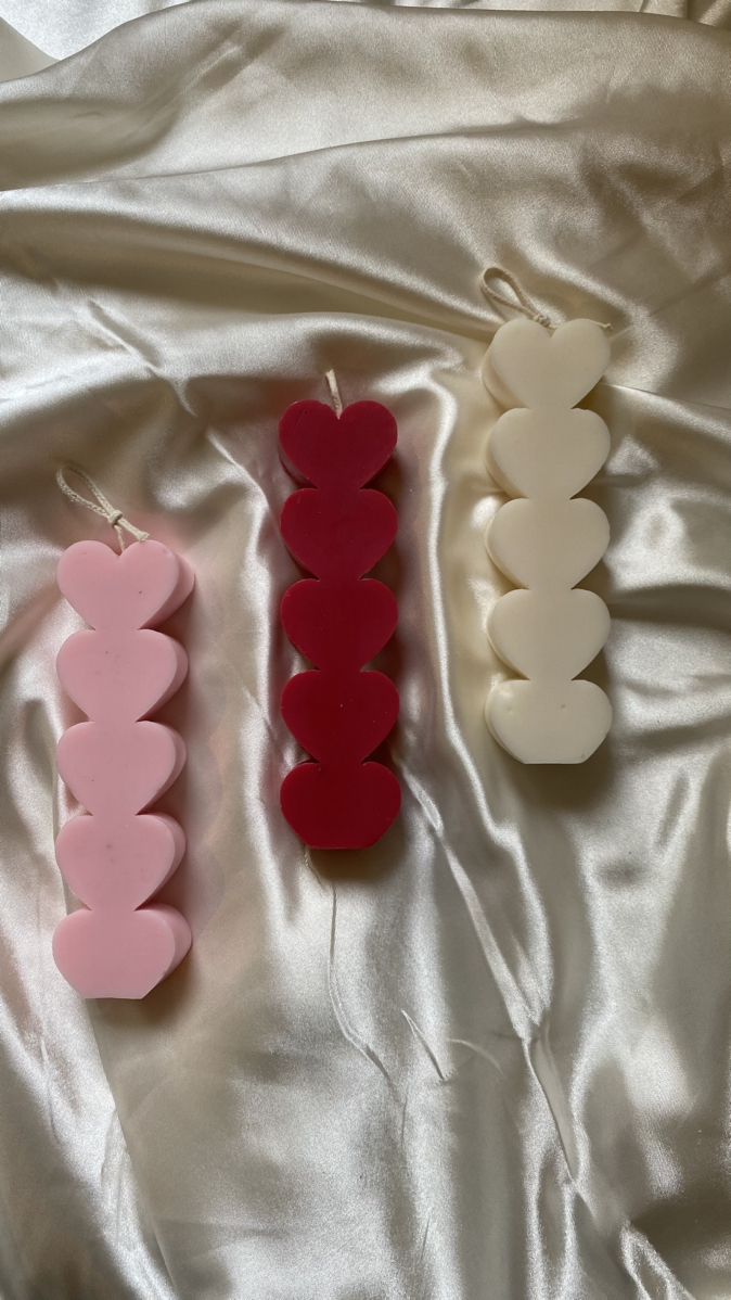 Bougie Les 5 cœurs